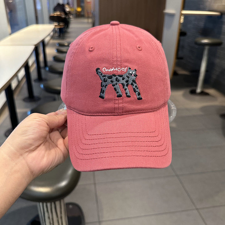 Kvinners trendy dyreprint baseballcap Skanto