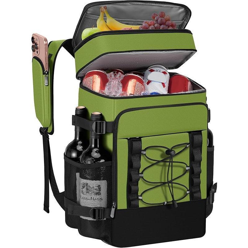 Unisex Insulated Cooler Backpack with Bottle Holder, Organizer Compartments, and Padded Carrying Comfort Skanto