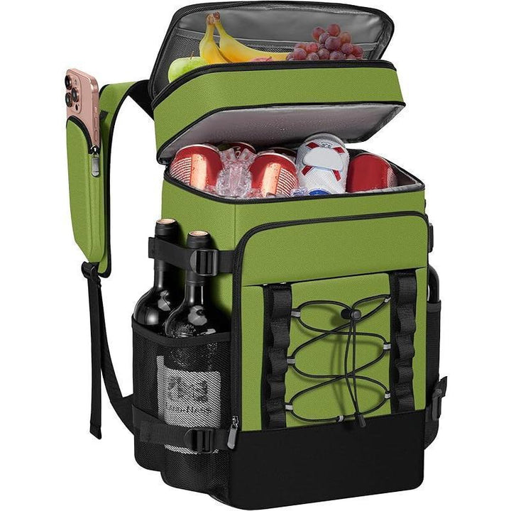 Unisex Insulated Cooler Backpack with Bottle Holder, Organizer Compartments, and Padded Carrying Comfort Skanto