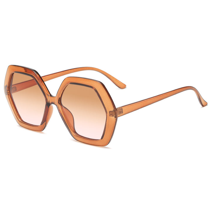 Dame geometrisk solbrille med moderne design Skanto