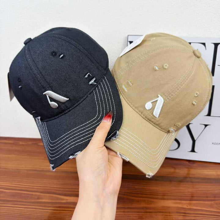 Herre Slitt Denim Stil Caps Skanto