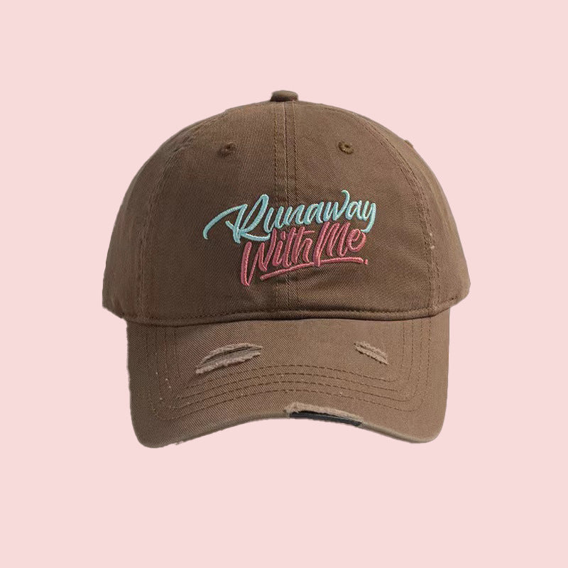 Kvinne Grafisk Brodert Justerbar Baseball Caps Skanto
