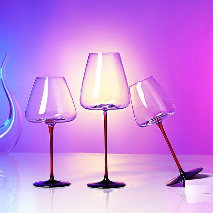 Krystallglass Rød Stilk Burgunder Glass | Skanto