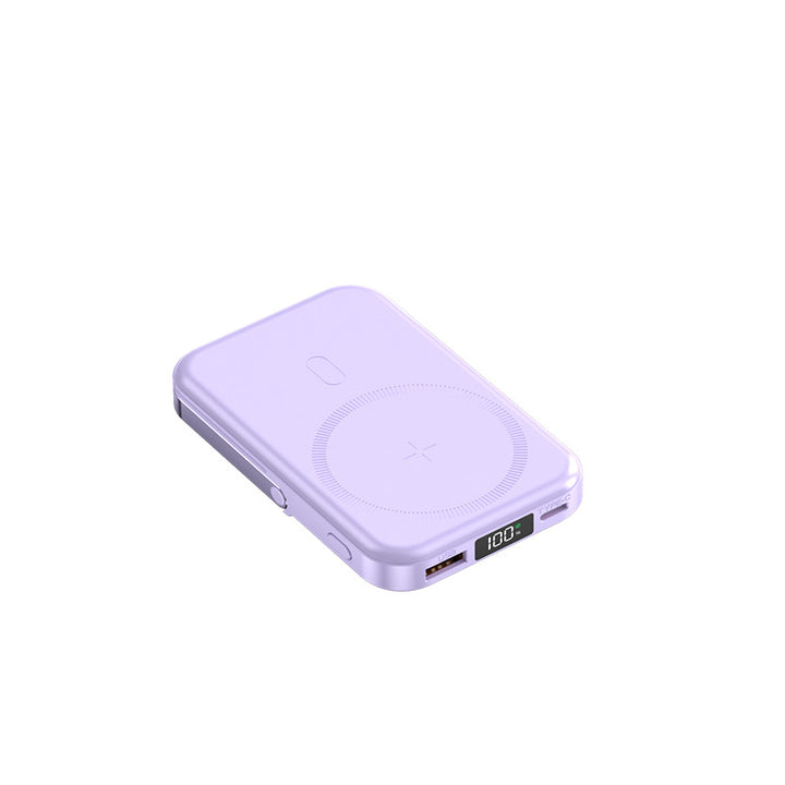 Bærbar Qi Powerbank med digital skjerm Skanto