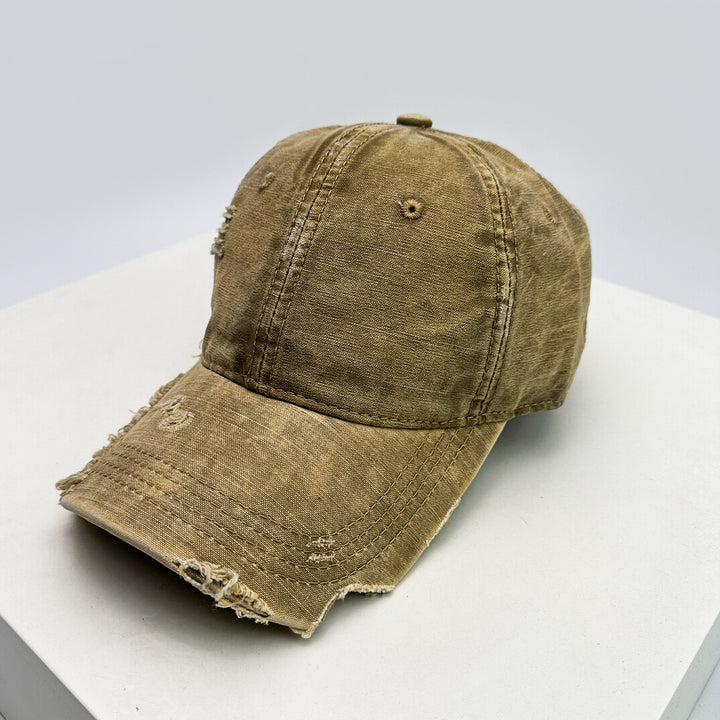 Men's distressed denim baseball cap Skanto
