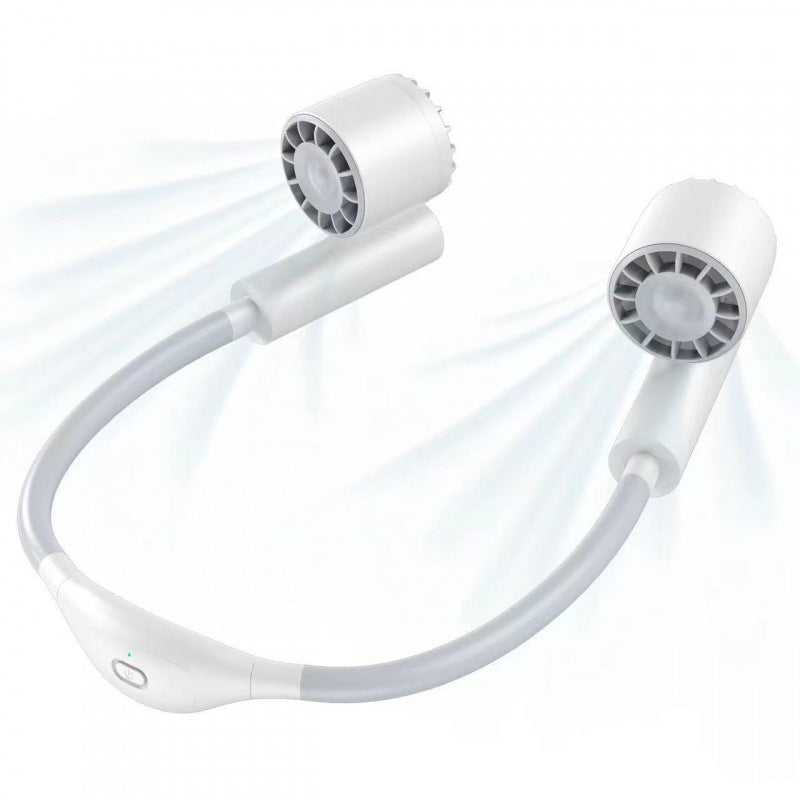 Kjøling hands-free dual-head bærbar nakkevifte med justerbar helling stille børsteløse motorer Skanto
