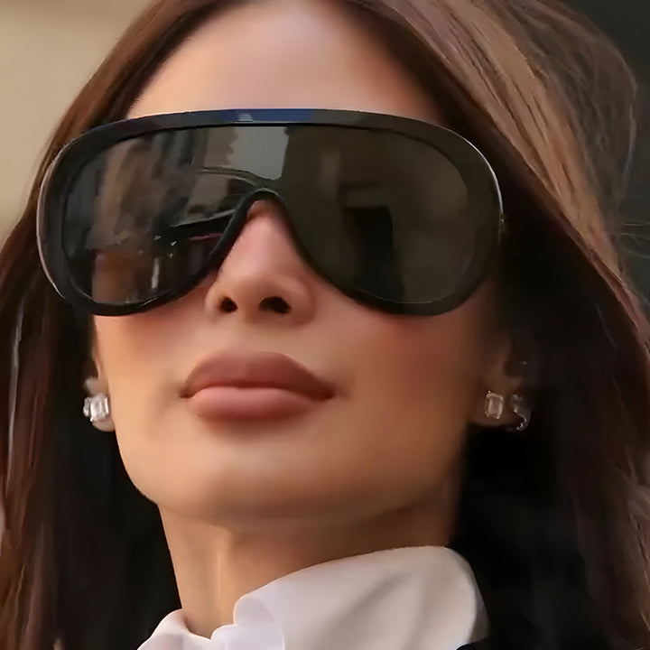 Women's futuristic sports sunglasses with wide field of vision and UV protection Skanto