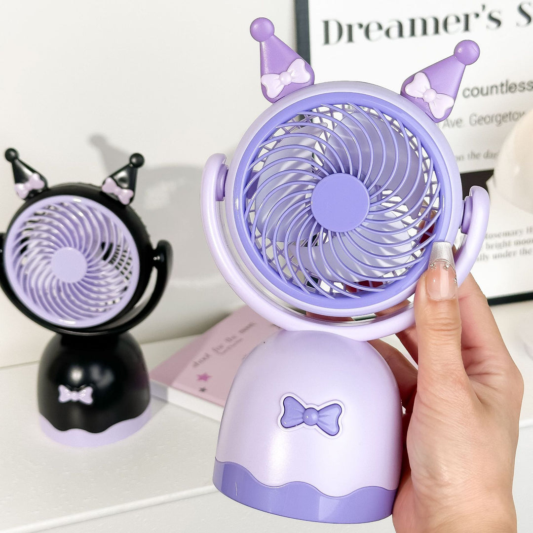 Dame portable mini håndholdt vifte med leken katte-design Skanto