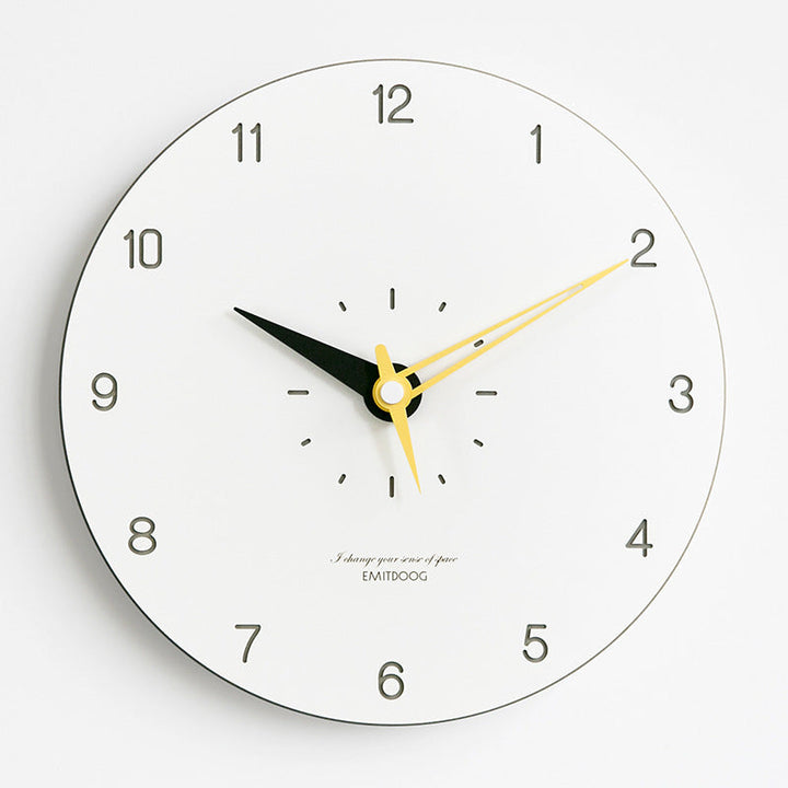 Skanto |  Minimalistisk Moderne Rund Veggdekor Stille Klokke