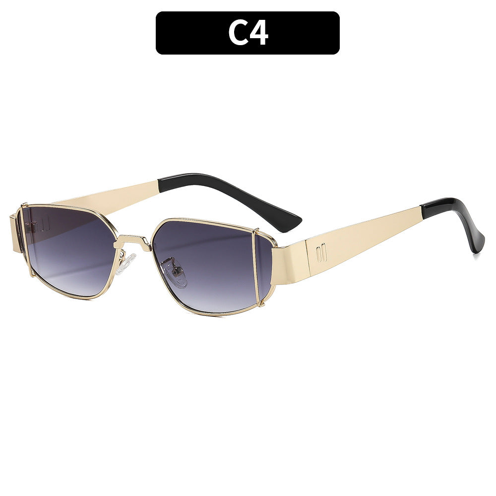 Dame designer solbrille i moderne, kantete stil Skanto