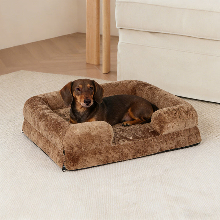 Koselig ortopedisk støtte hundesofa