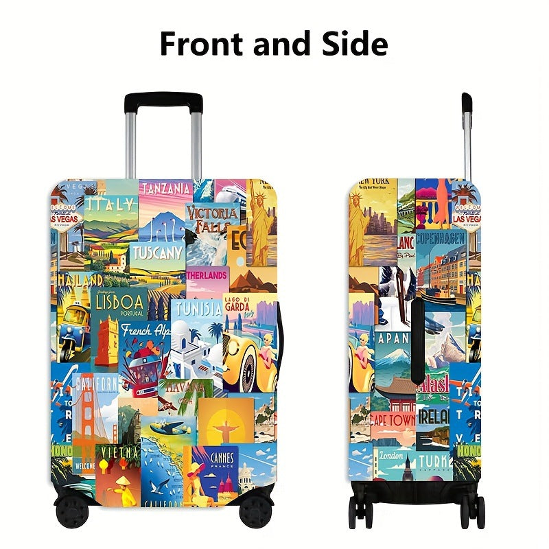 Vintage reiseinspirert hard skall koffert Skanto