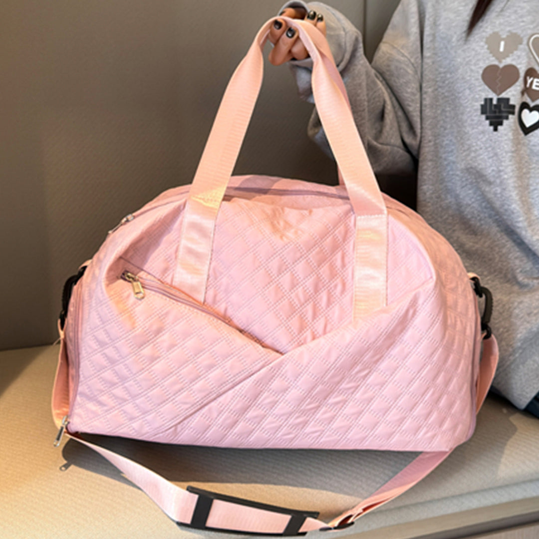 Sporty reiseveske med elegant quiltemønster Skanto