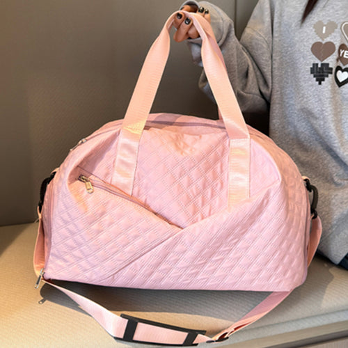 Sporty reiseveske med elegant quiltemønster Skanto
