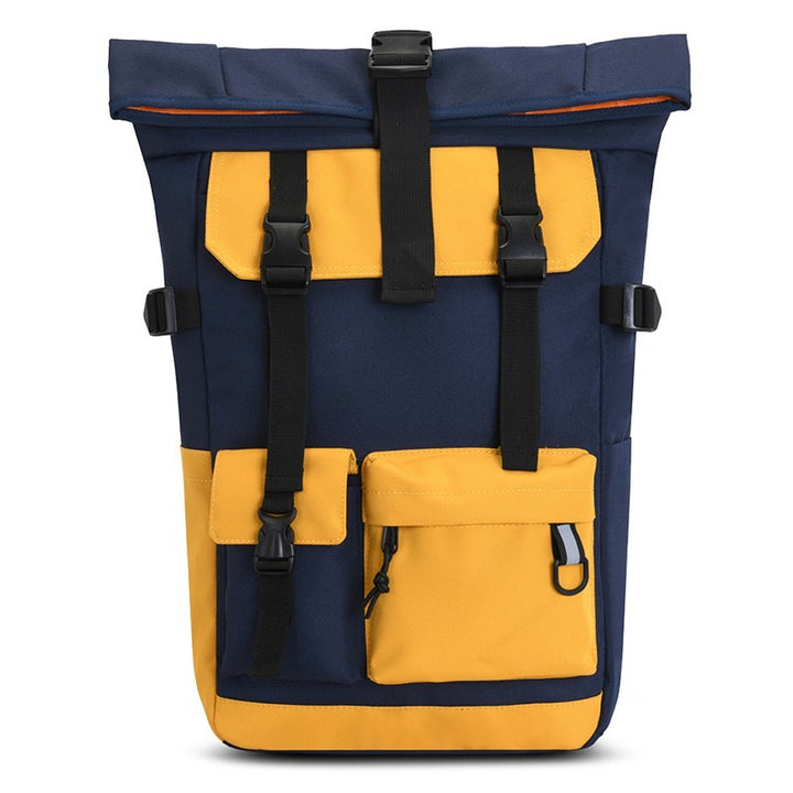 Moderne Rolltop-ryggsekk med multifunksjonelle utvendige lommer Skanto
