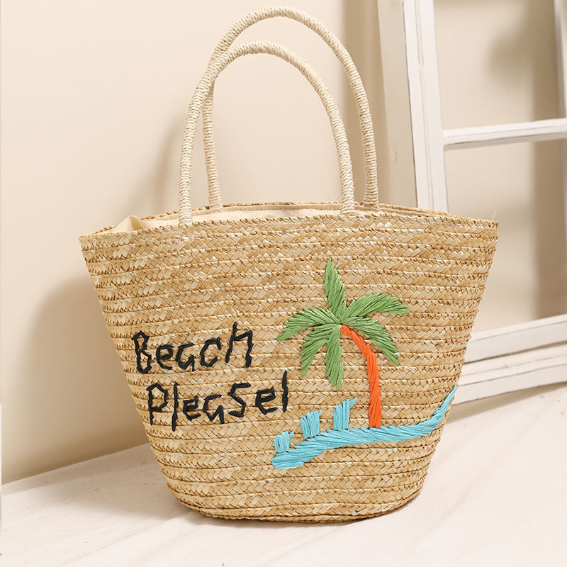 Beach Tote Bag with Personalized Embroidery Skanto