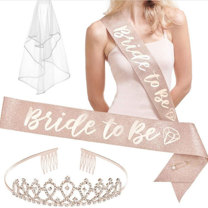 Dame Glitrende Bryllupsbelte Skanto
