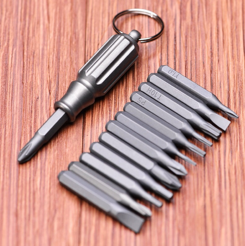Skanto | Mini Titan EDC Skrujern - Bærbart Palmverktøy