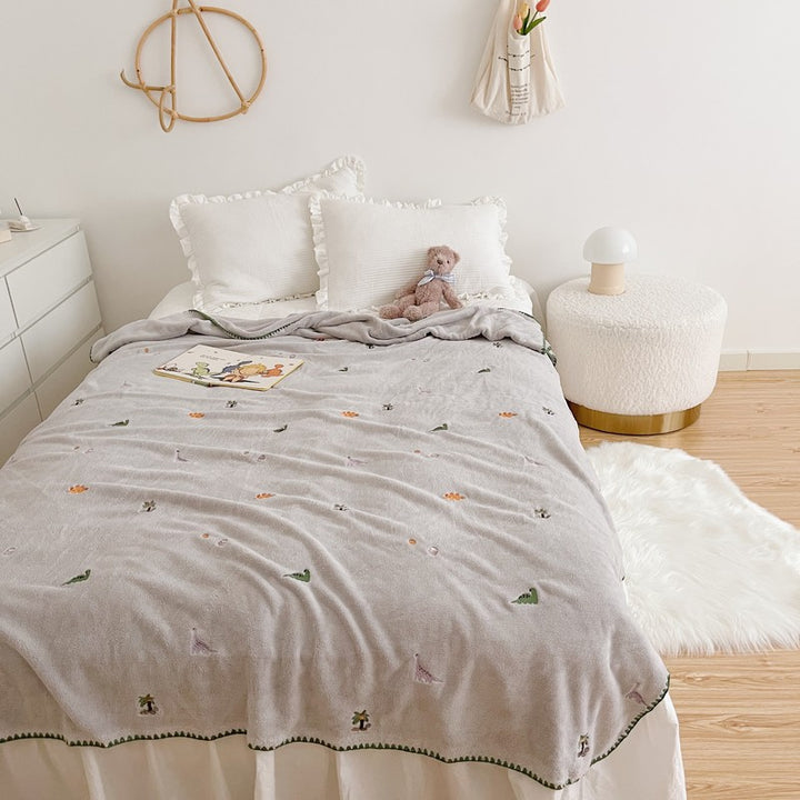 Unisex Myk Snuggle Teppe med Unik Dyremønster Skanto