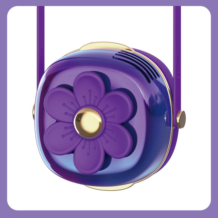 Dame Bærbar Vifte-Lampe i Blomsterdesign Skanto