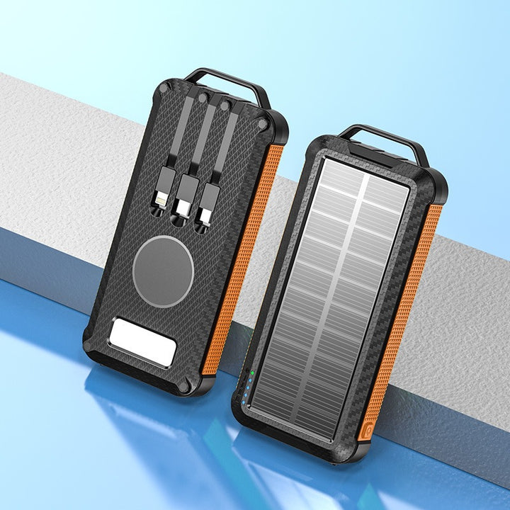 Solar Powerbank med Trådløs Ladeteknologi Skanto