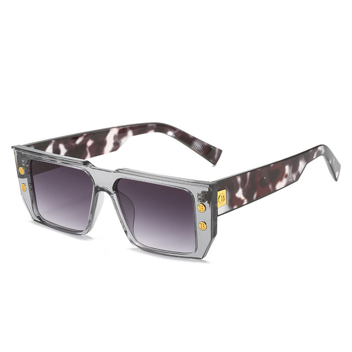 Dame moteriktig klar brille med gyldne detaljer Skanto