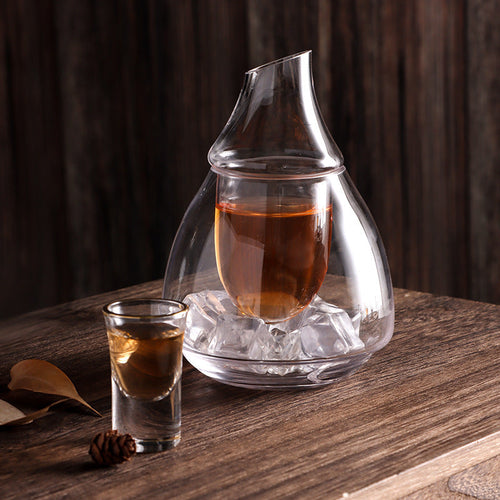 To-nivå ånd glass karaffel | Skanto