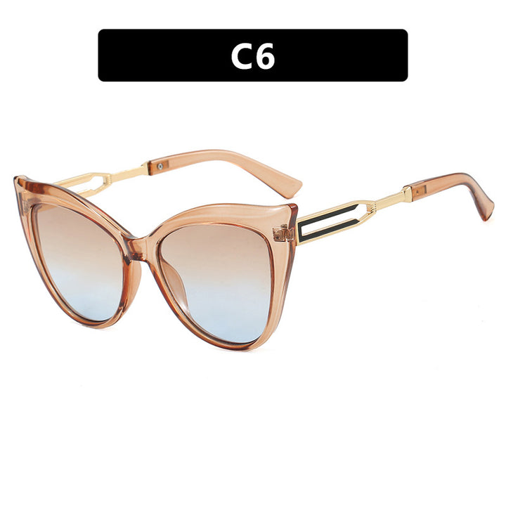 Women's cat-eye glasses with elegant metal frame Skanto
