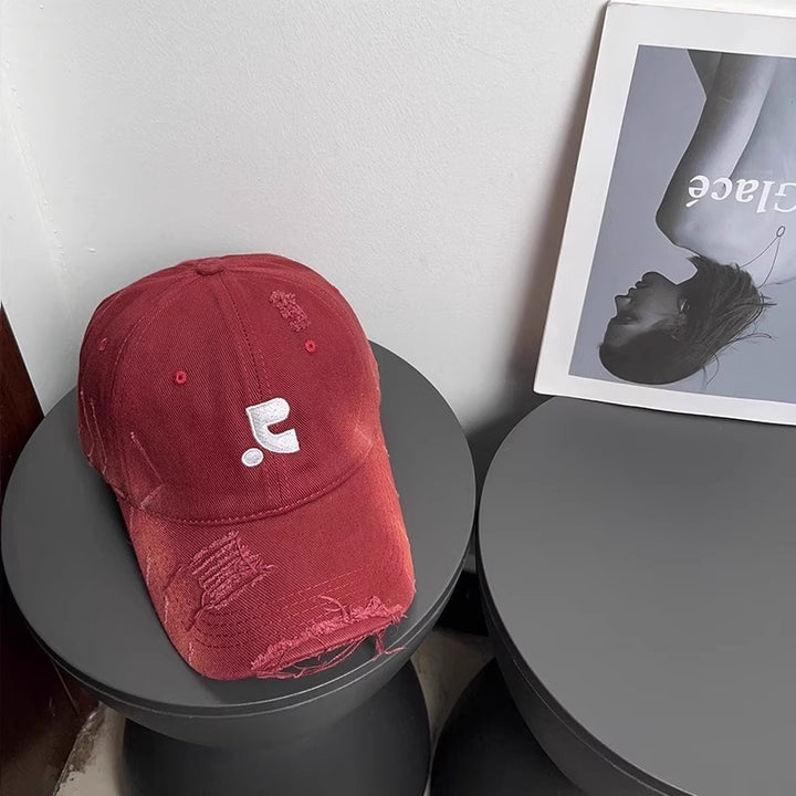 Kvinnens slitt denim baseball cap Skanto 1784084028