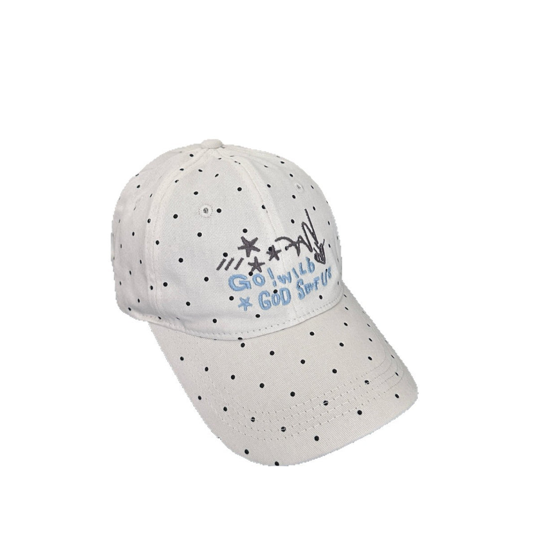Kvinners Trendy Prikkete Broderte Baseball Caps Skanto