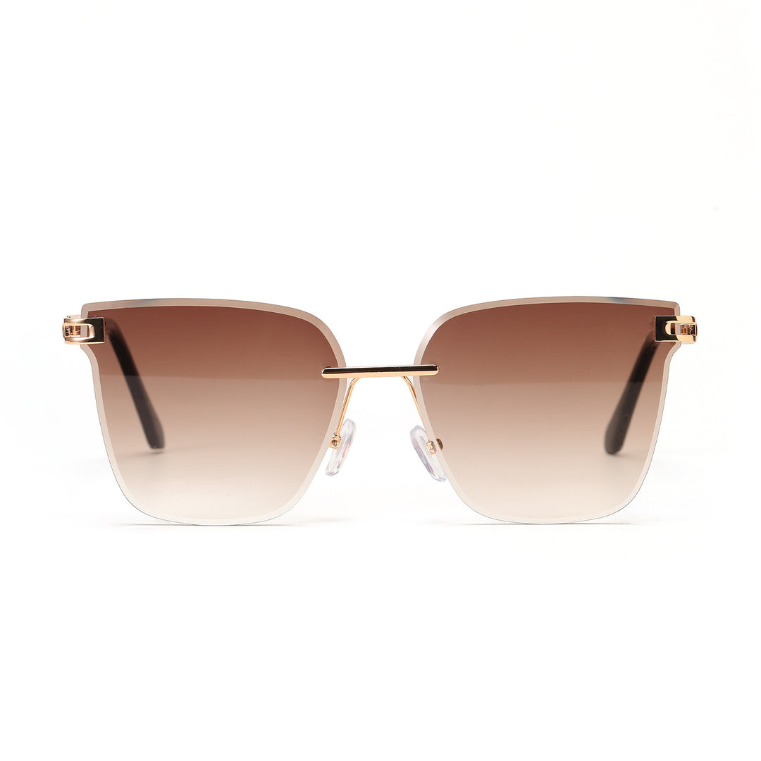 Dame moterøkt solbrille med filigranramme og UV-beskyttelse Skanto
