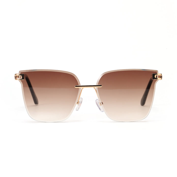 Dame moterøkt solbrille med filigranramme og UV-beskyttelse Skanto