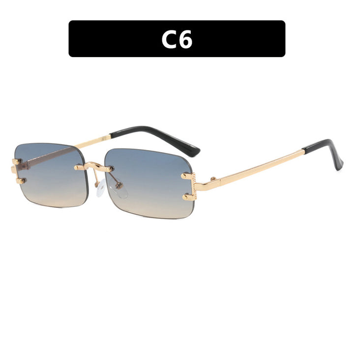 Women's square sunglasses with high-quality metal frame Skanto