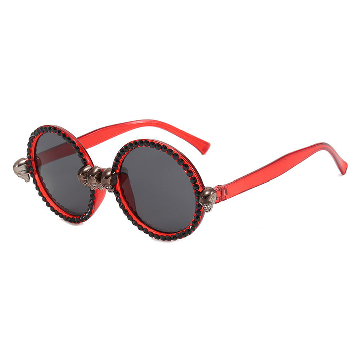 Dame Ekstravagant rund solbrille Skanto