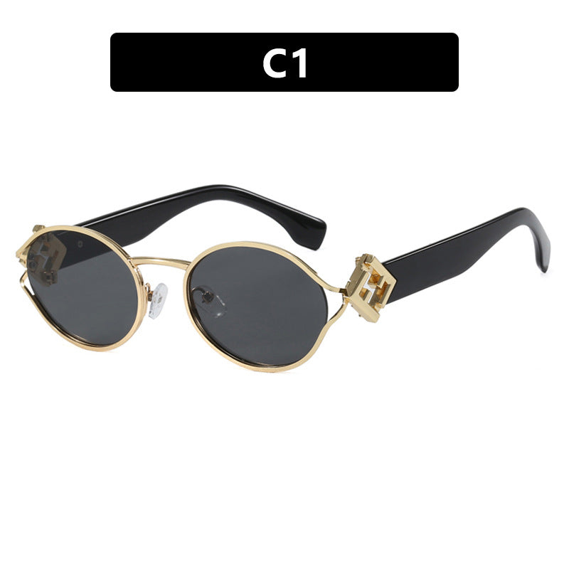 Women's fashion sunglasses with elegant metal frame and UV protection Skanto