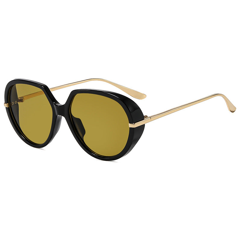 Women's Cat-Eye Sunglasses with Glare-Free UV Protection and Luxurious Metal Frame Skanto