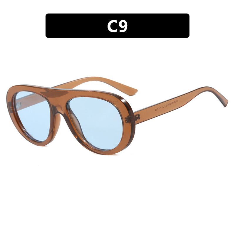 Women's stylish sunglasses with unique futuristic design Skanto