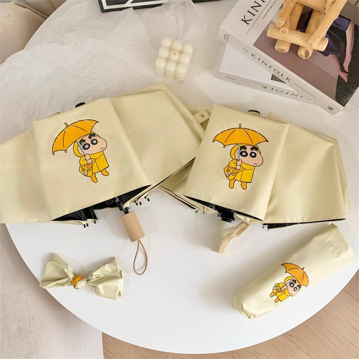 Damer foldbar paraply med kreativt karakterdesign Skanto