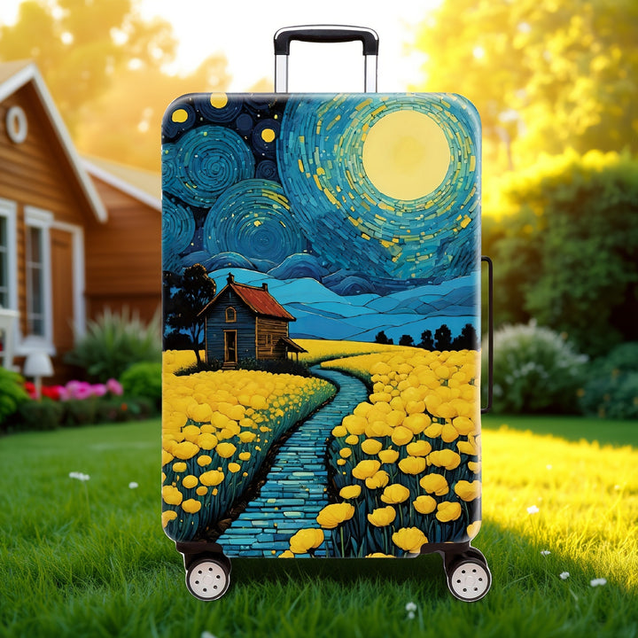 Dame Hardt skall reisebagasje med kreativ kunstgrafikk Skanto