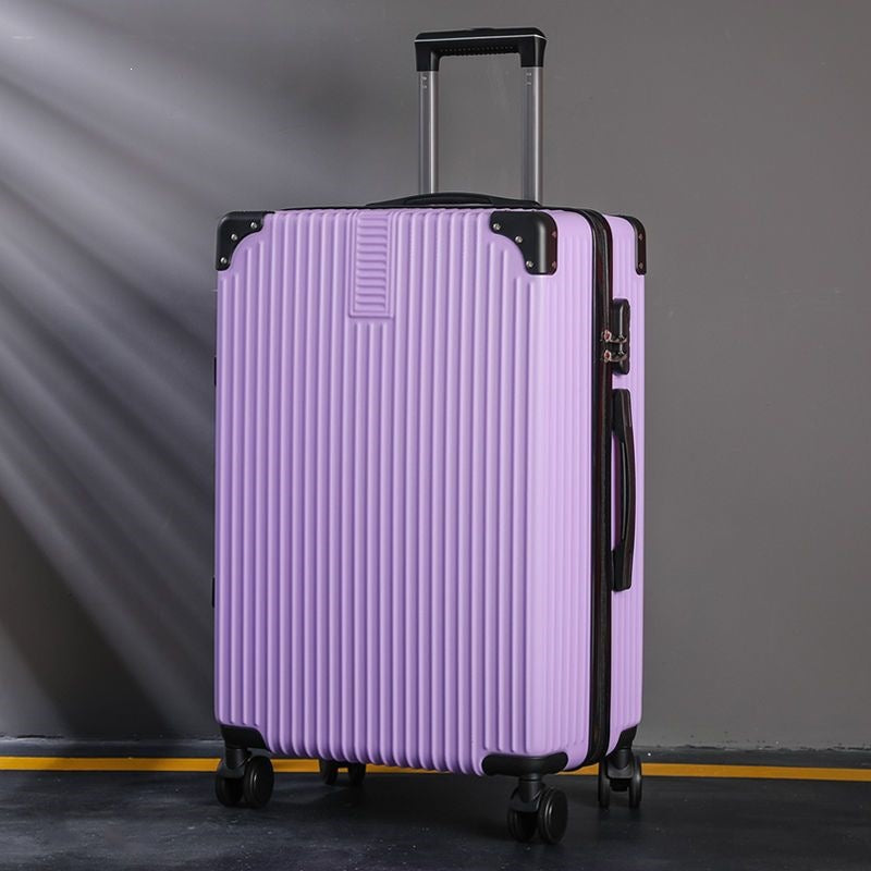 Hardsided suitcase with 360-degree rolling system and integrated safety feature Skanto