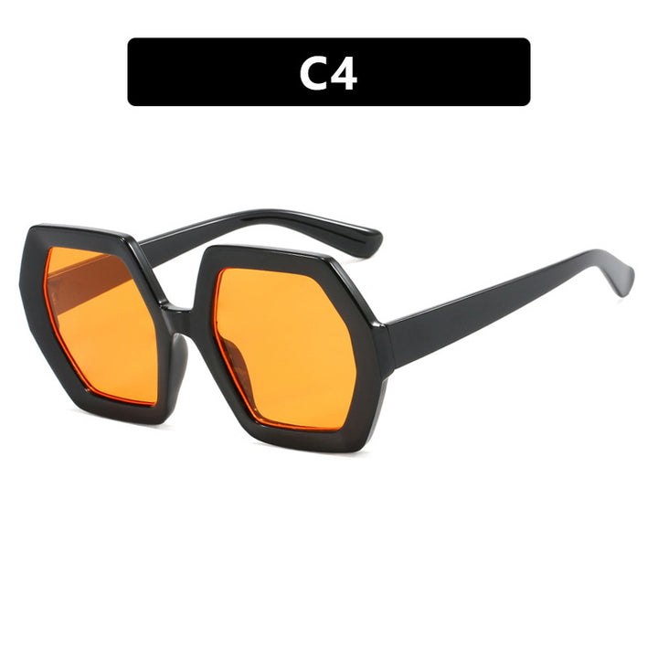 Damer innovativ hexagonal solbrille Skanto