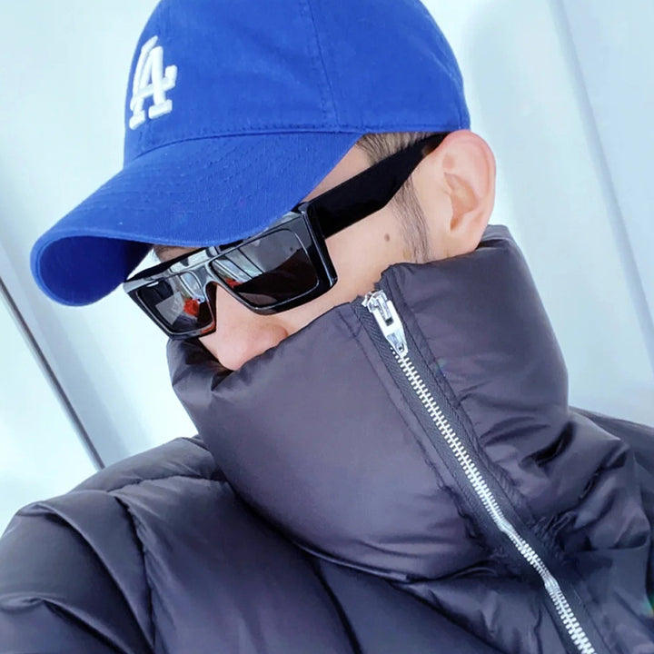 Dame Oversized solbriller med moderne og kantete design Skanto