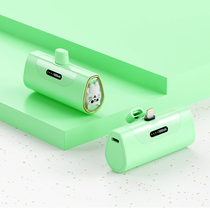 Morsom Powerbank med integrert dyrefigur Skanto