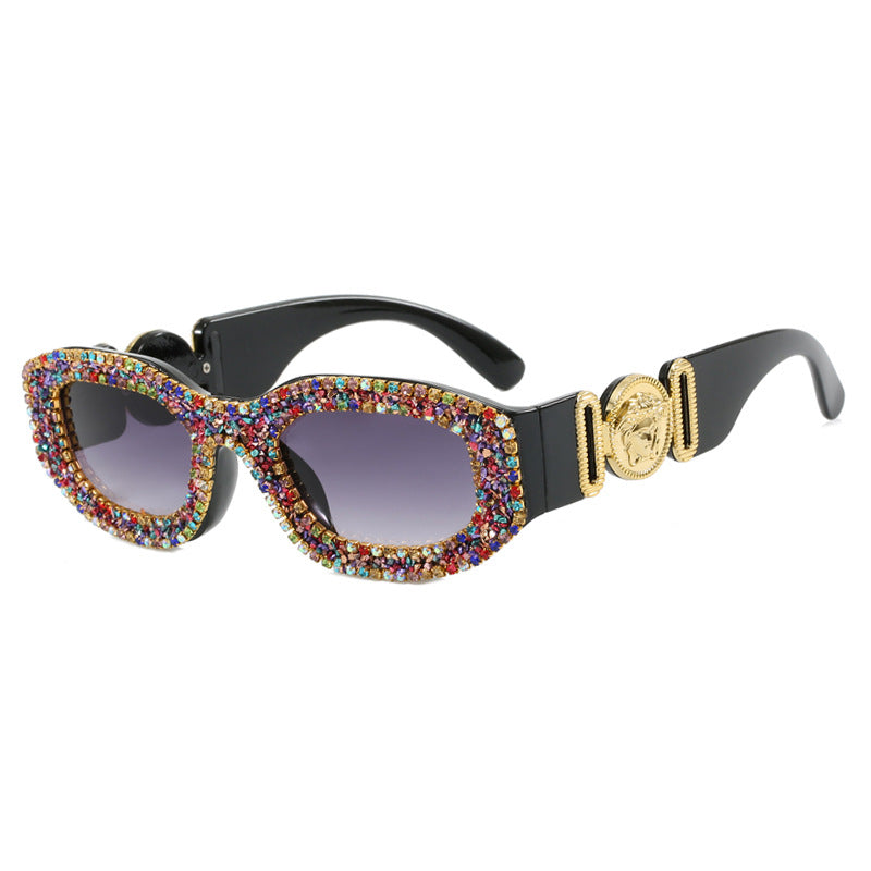 Women's extravagantly designed sunglasses with rhinestone-embellished frame Skanto