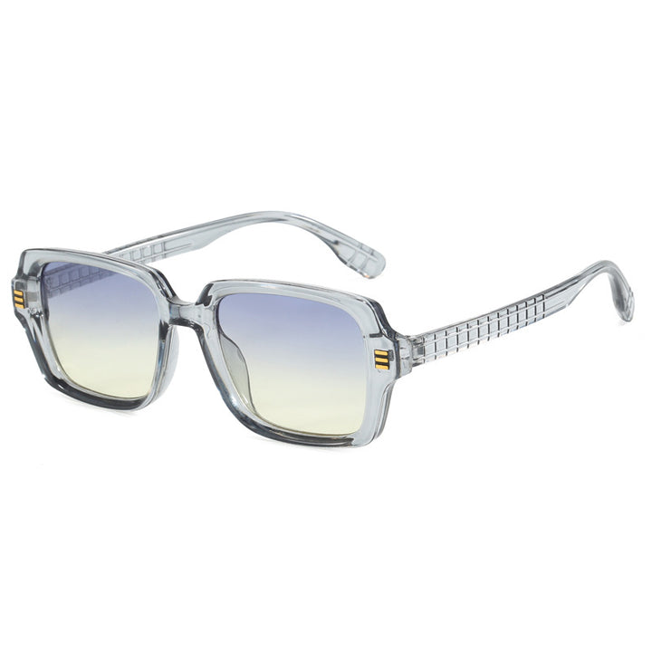 Dame trendy firkantet solbrille med strukturert ramme Skanto