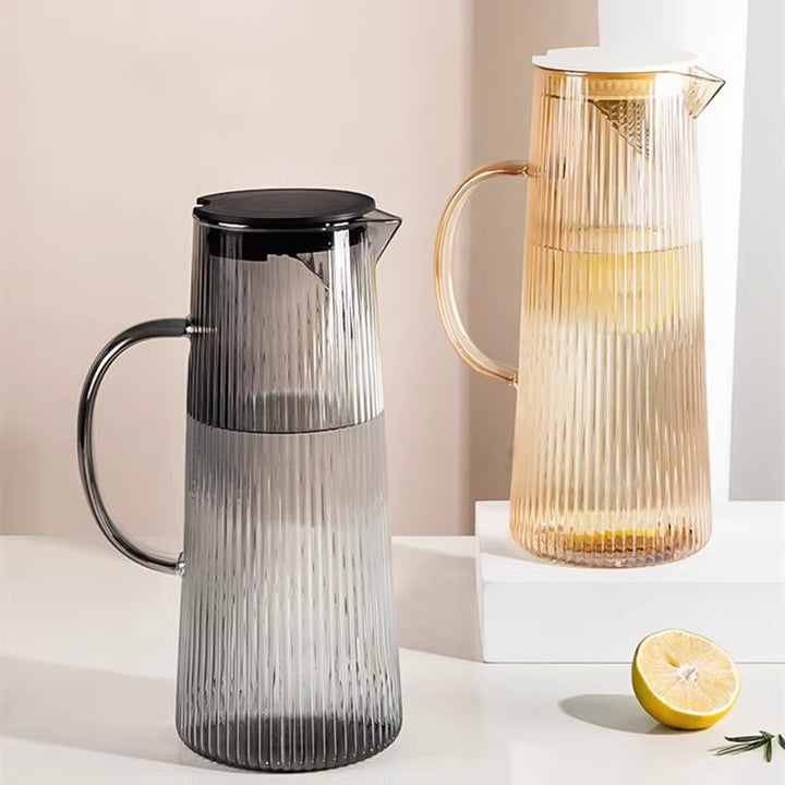 Dame elegant glasskanne med varmebestandig lokk Skanto
