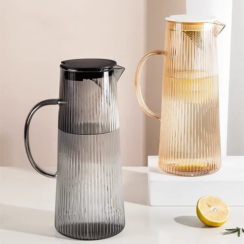 Dame elegant glasskanne med varmebestandig lokk Skanto