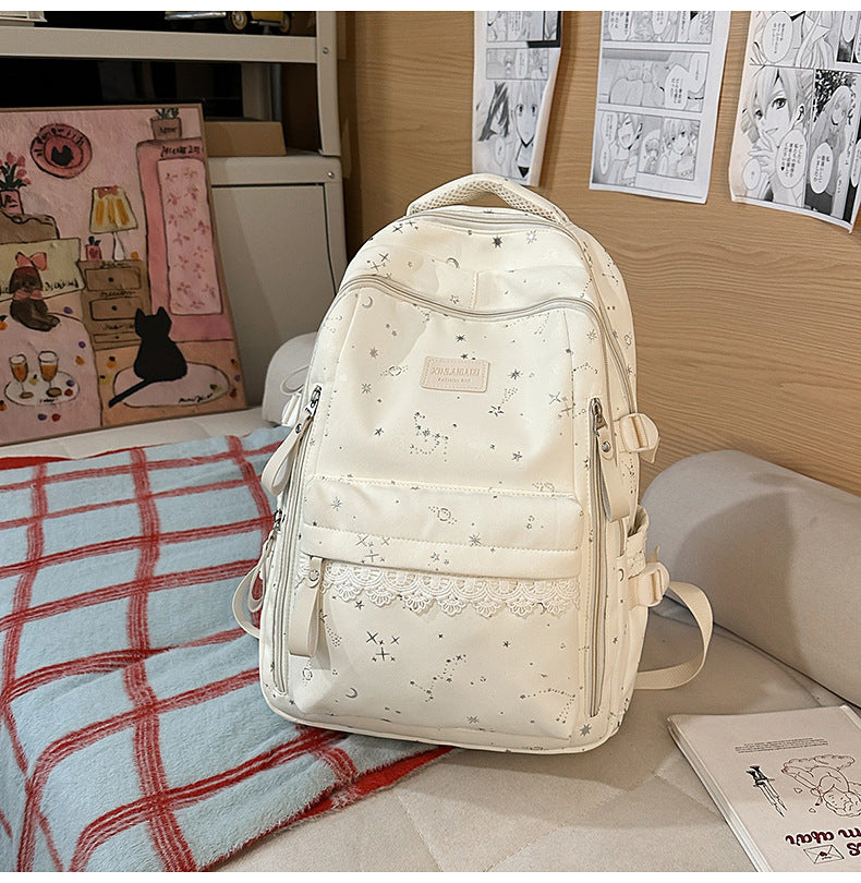 Elegant Multi-Compartment Skole Rygsekk