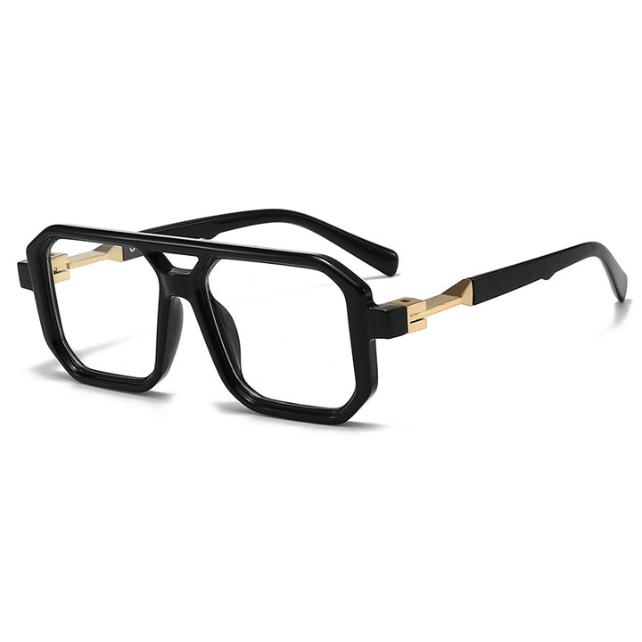 Dame stilige oversized solbriller med geometrisk ramme Skanto
