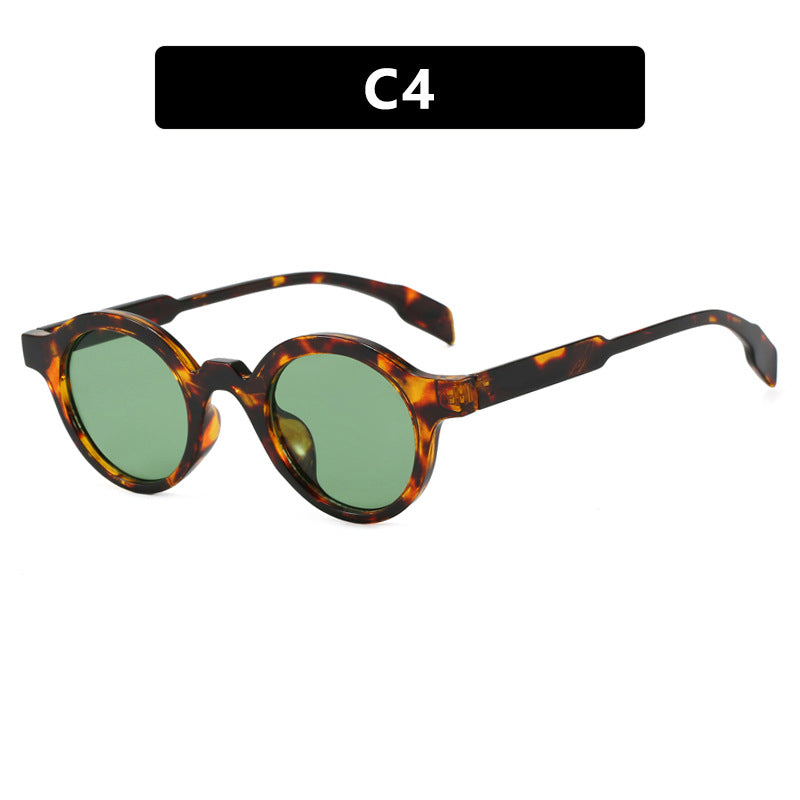 Women's trendy round sunglasses with high-quality, flexible frame Skanto